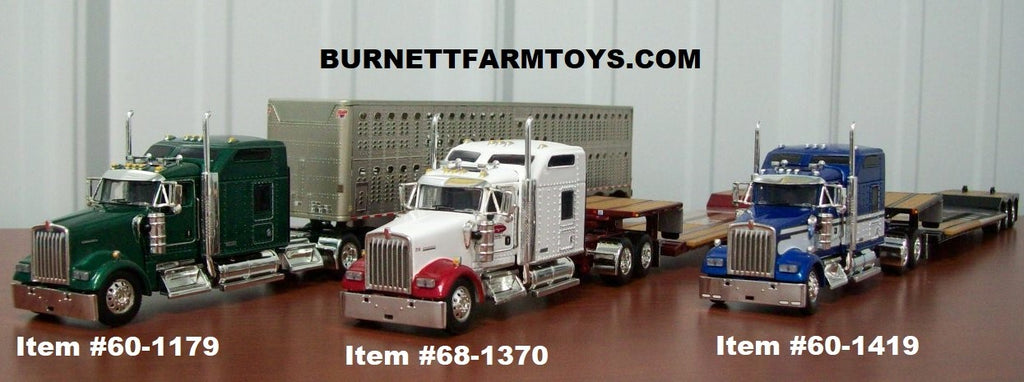 Kenworth with Livestock and Renegade Machinery Trailers and Creepin Trucking LLC