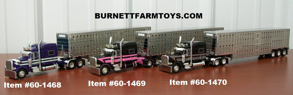 Peterbilt 389 70-inch Sleeper with Livestock Trailer