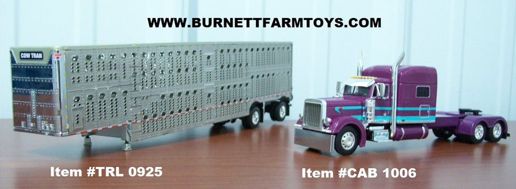 Justin Allison Pete Cab and Cow Tran Livestock Trailer