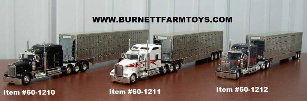 Kenworth W900L 86-inch Studio Sleepers with Livestock Trailers