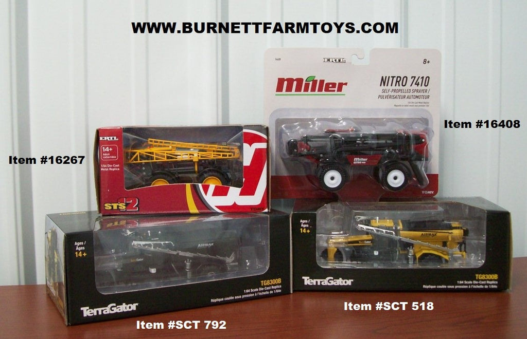 1/64 Scale TerraGator Hagie and Miller Sprayers