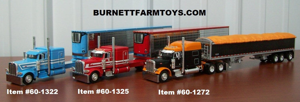 Peterbilt with Refrigerated Trailers and Hopper Bottom Grain Trailer