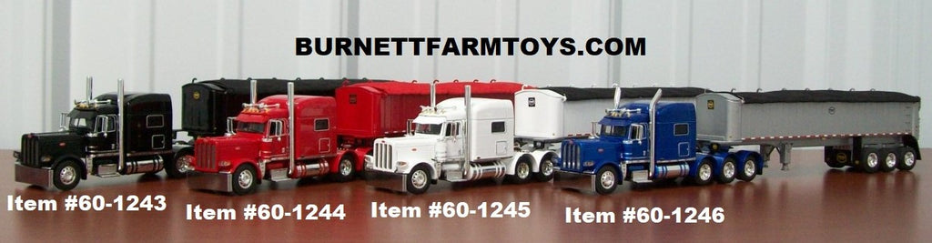 1/64 Scale Peterbilt 389 70-inch Sleeper with MAC Coal Dump Trailer Sets