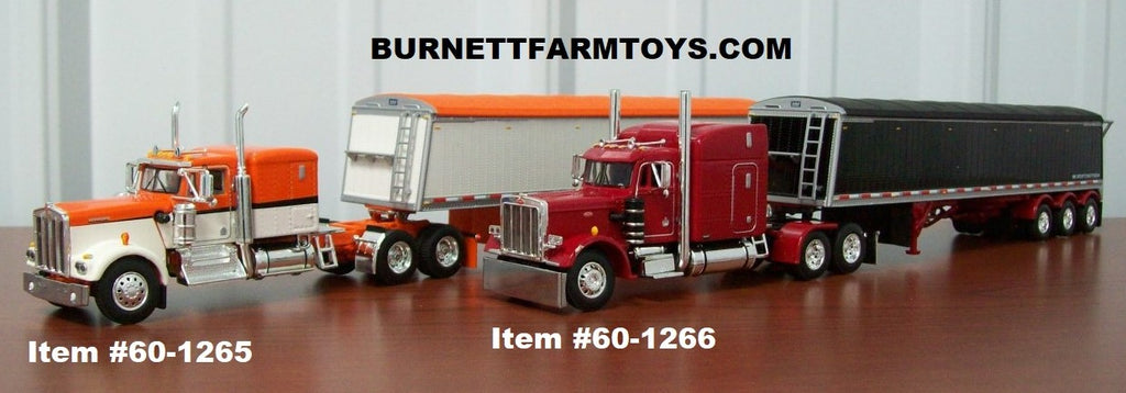 Lode King Hopper Bottom Grain Trailers with Kenworth and Peterbilt Cabs