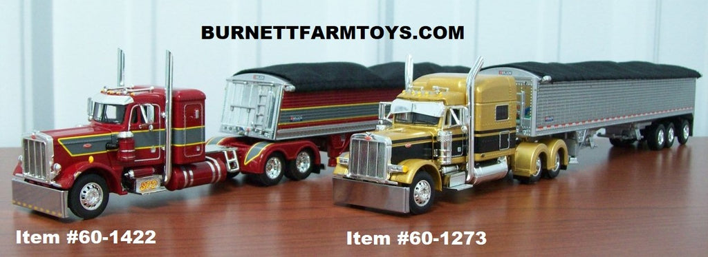 Peterbilt with Commander and Pacesetter Grain Trailers