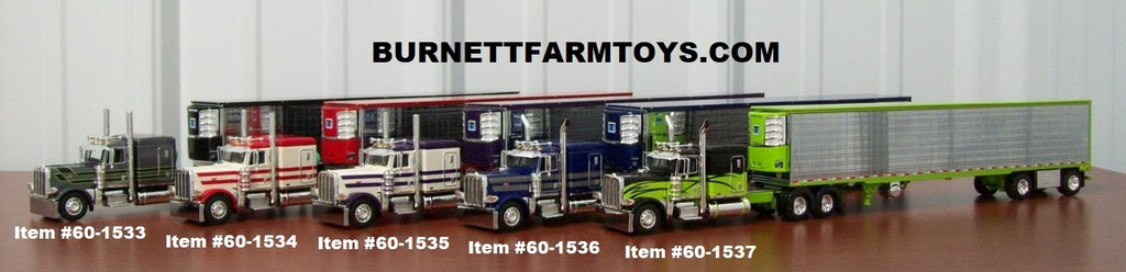 Five New Peterbilt 389 63-inch Sleeper with Refrigerated Trailer Sets