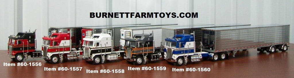 Kenworth Cabover with Refrigerated and Dry Goods Van Trailers