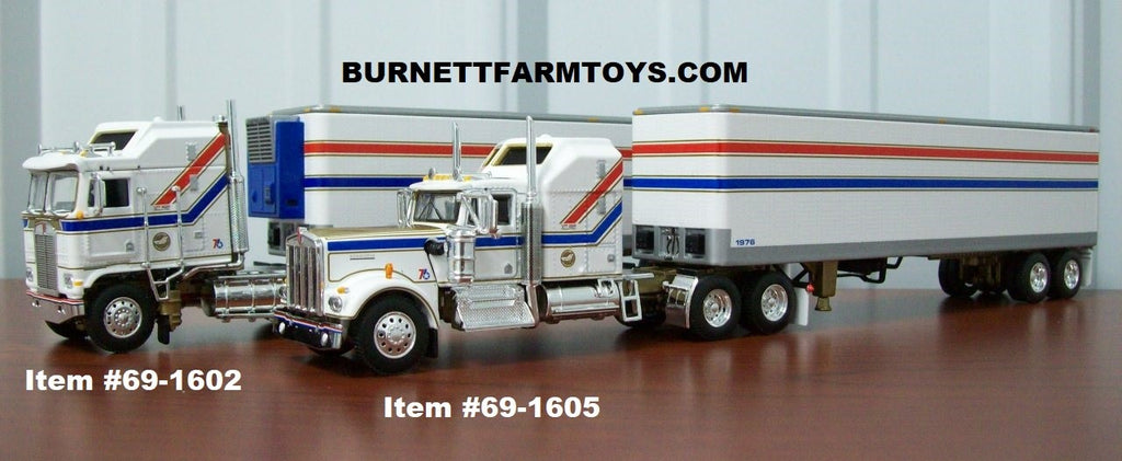 VIT 200 Bicentennial Edition Kenworth Cabover with Refrigerated or Dry Goods Van Trailer