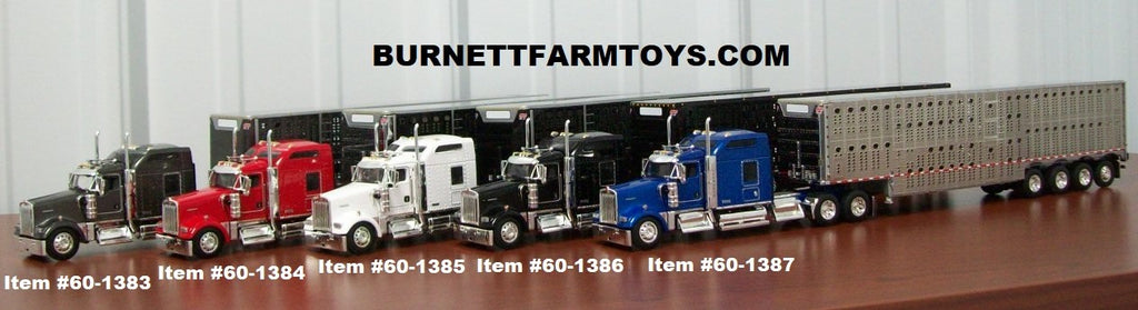 Kenworth W900L 86-inch Sleeper with Livestock Trailer