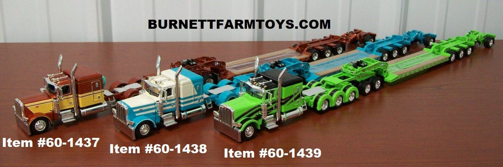 Peterbilt 389 63-inch Sleeper with Heavy Haul Lowboy Trailer Sets