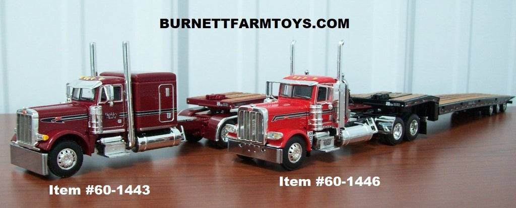 Binkley and Hurst Peterbilt with Talbert Slide Axle Flatbed Trailers