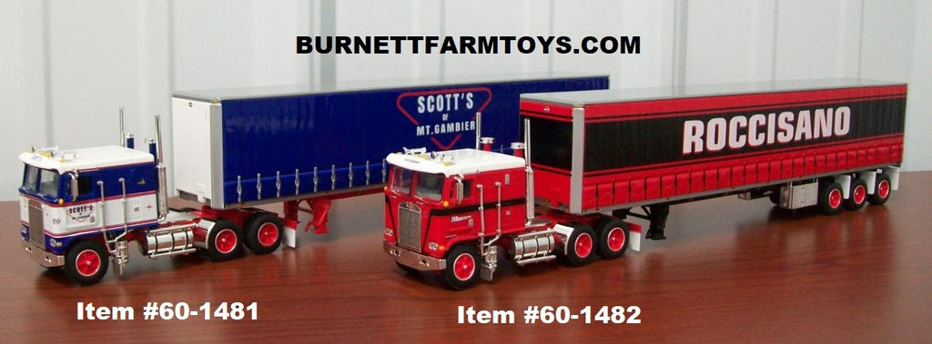 Kenworth Cabover with Tautliner Flatbed Trailer Sets