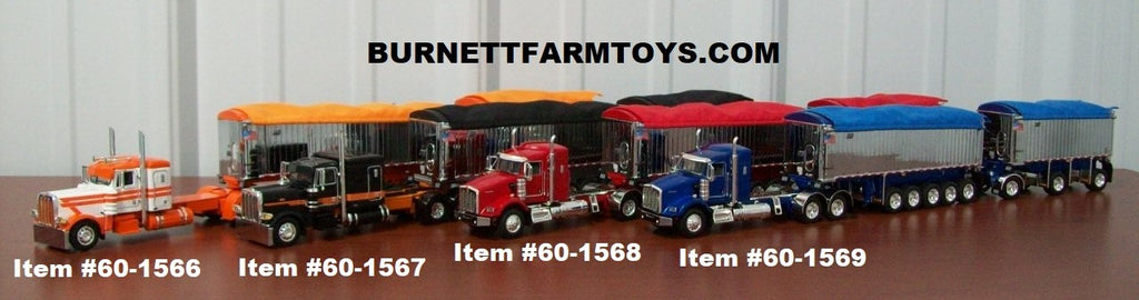 Peterbilt and Kenworth with Michigan Train East End Dump Trailers