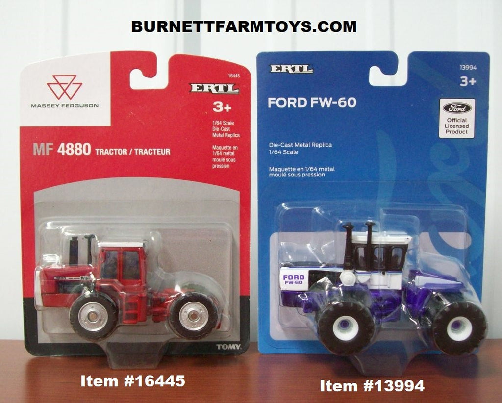 Massey Ferguson 4880 and Purple Ford FW-60 Tractors