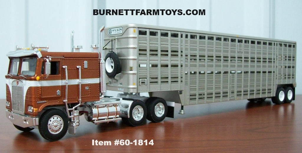 Kenworth Cabover with Vintage Livestock Trailer