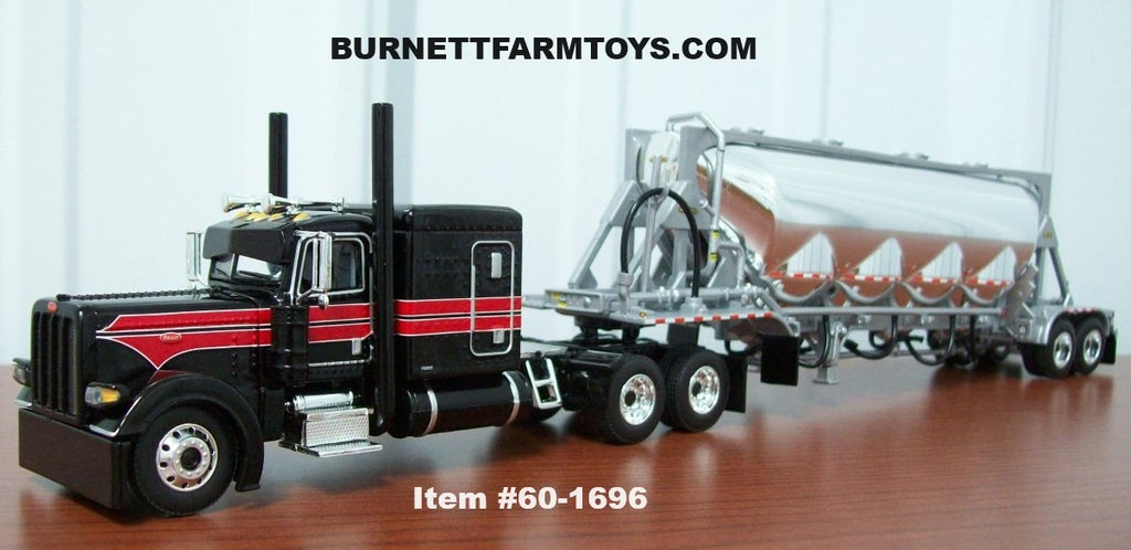 Peterbilt with 4-Bay Pneumatic Tanker Trailer