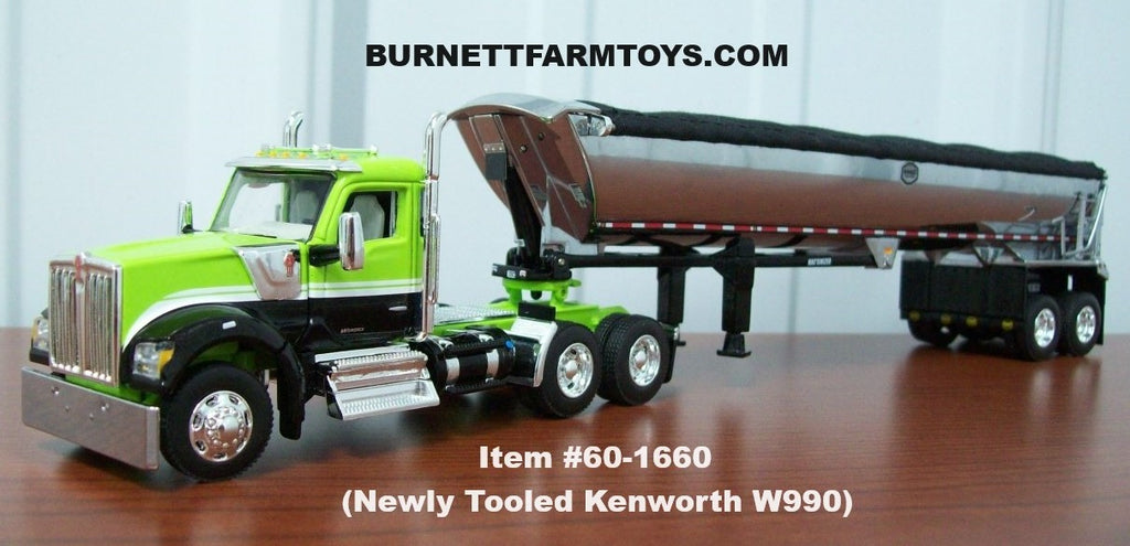 Newly Tooled Kenworth W990 with MAC Half Round Dump Trailer