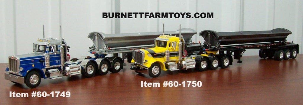 Two More Peterbilt Day Cab with SmithCo Side Dump Trailers
