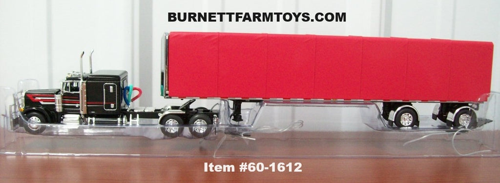 Peterbilt with Roll Tarp Flatbed Trailer