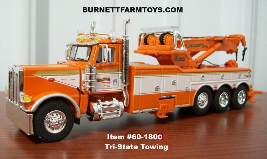 Orange Tri-State Towing Rotator Wrecker
