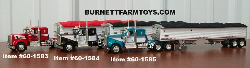 Kenworth with Hopper Bottom Grain Trailers