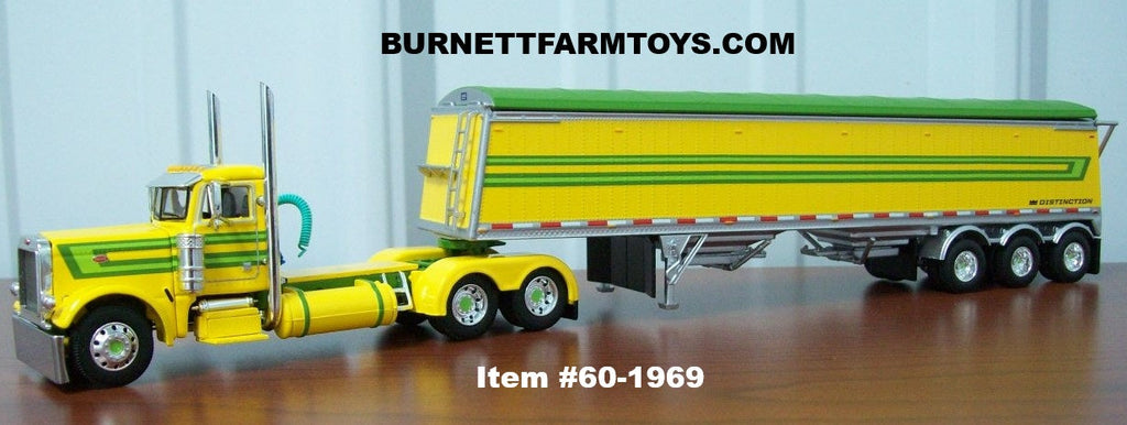 Peterbilt Day Cab with Lode King Distinction Grain Trailer