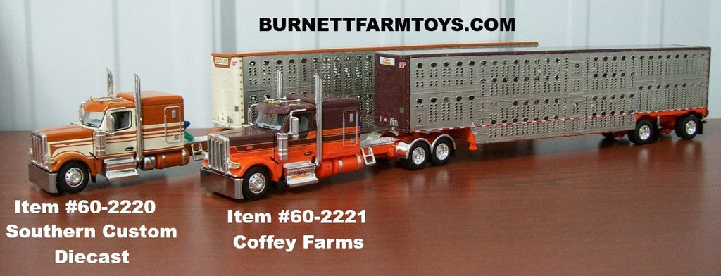Peterbilt 589 with Livestock Trailers