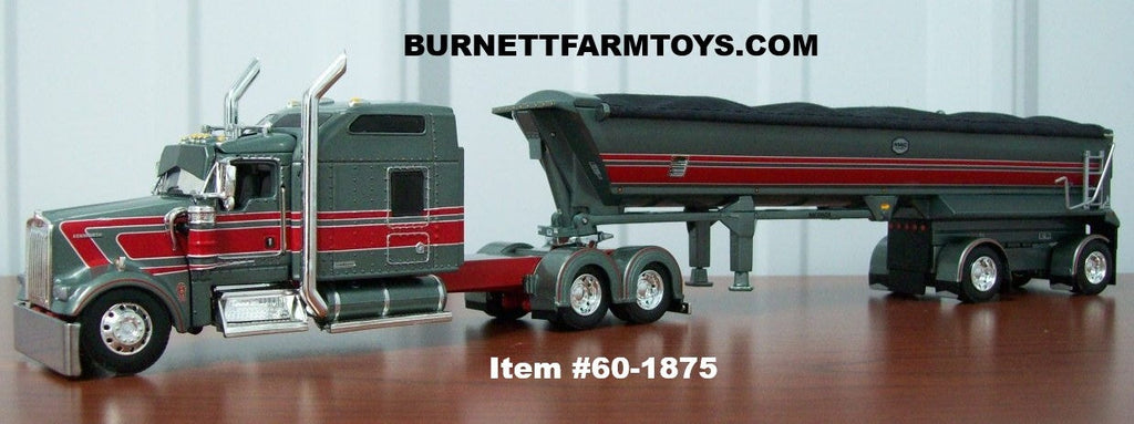 Kenworth W900L Studio Sleeper with MAC Round Dump Trailer Set
