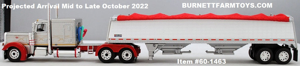 Now In Stock - Five Peterbilt 389 63-inch Sleeper with Commander Grain Trailers - 1/64 Scale DCP