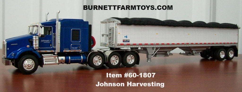 Johnson Harvesting Kenworth T800 with Hopper Bottom Grain Trailer