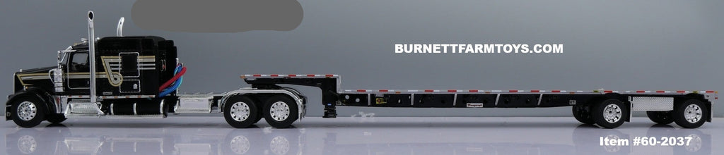Kenworth W900L 72-inch Aero Sleeper with Stepdeck Trailers