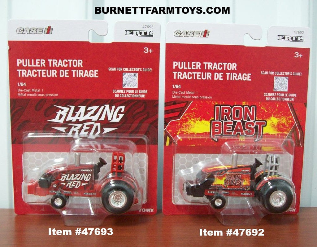 Case IH Blazing Red and Iron Beast Pulling Tractors