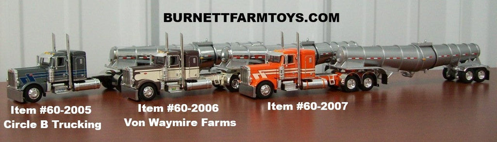Circle B Trucking and Von Waymire Farms Peterbilt with Polar Tankers
