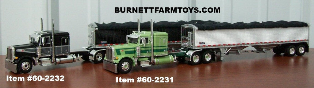 Peterbilt with Grain Trailers