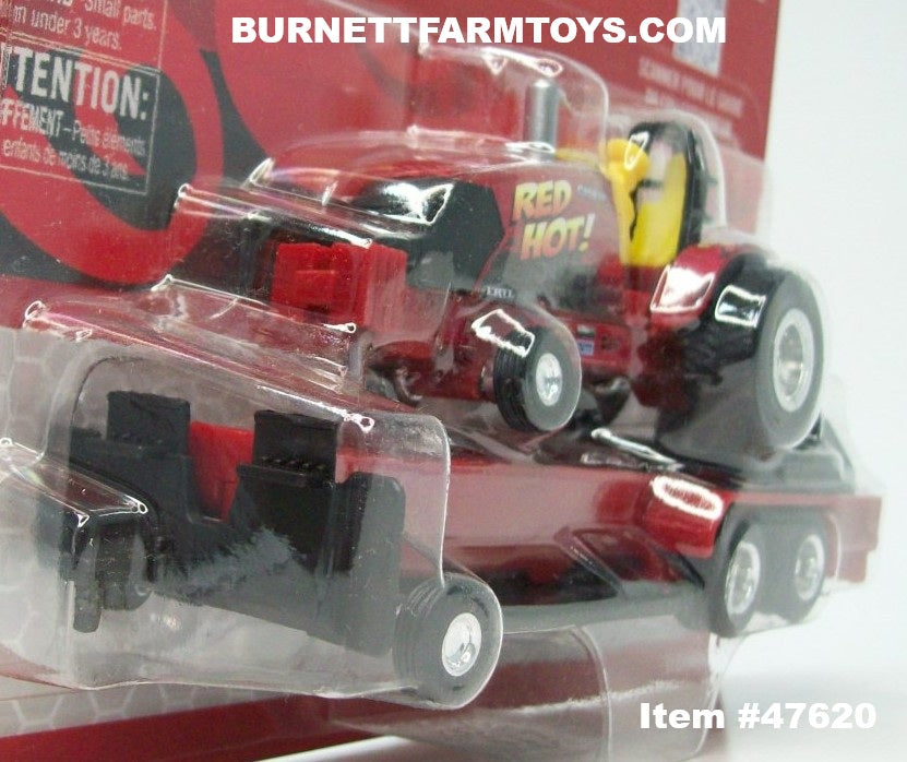 Item #47620 Case IH Red Hot Pulling Tractor and Sled - 1/64 Scale