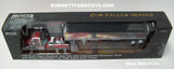 Item #60-1114 Mercier Transport Our Fallen Heroes Red Mack Pinnacle Day Cab with Tandem Axle Wilson Pacesetter 43-foot High Sided Hopper Bottom Grain Trailer - 1/64 Scale - DCP by First Gear