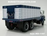 Item #60-1197 White Blue GMC 6500 Tandem Axle Grain Truck with White Blue Bed - 1/64 Scale - DCP by First Gear