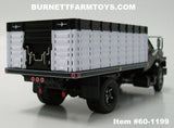 Item #60-1199 Black Chevrolet C65 Single Axle Grain Truck with White Black Bed - 1/64 Scale - DCP by First Gear