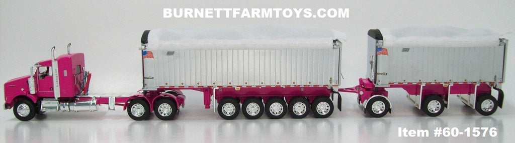 Item #60-1576 Pink Kenworth T800 38-inch Sleeper with Chrome
