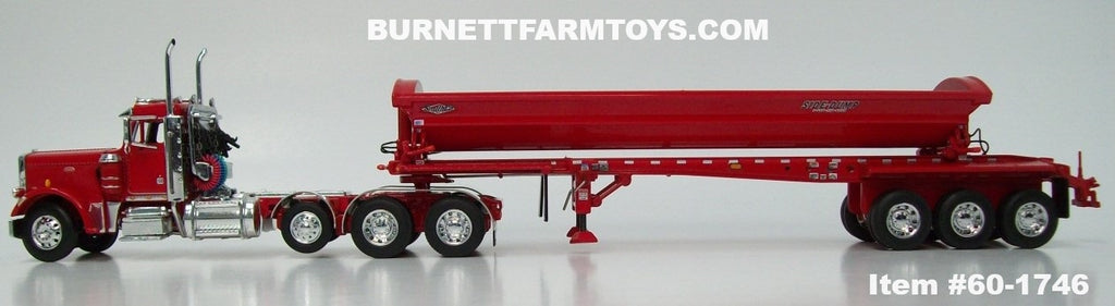 Item #60-1746 Red Tri-Axle Peterbilt 359 Day Cab with