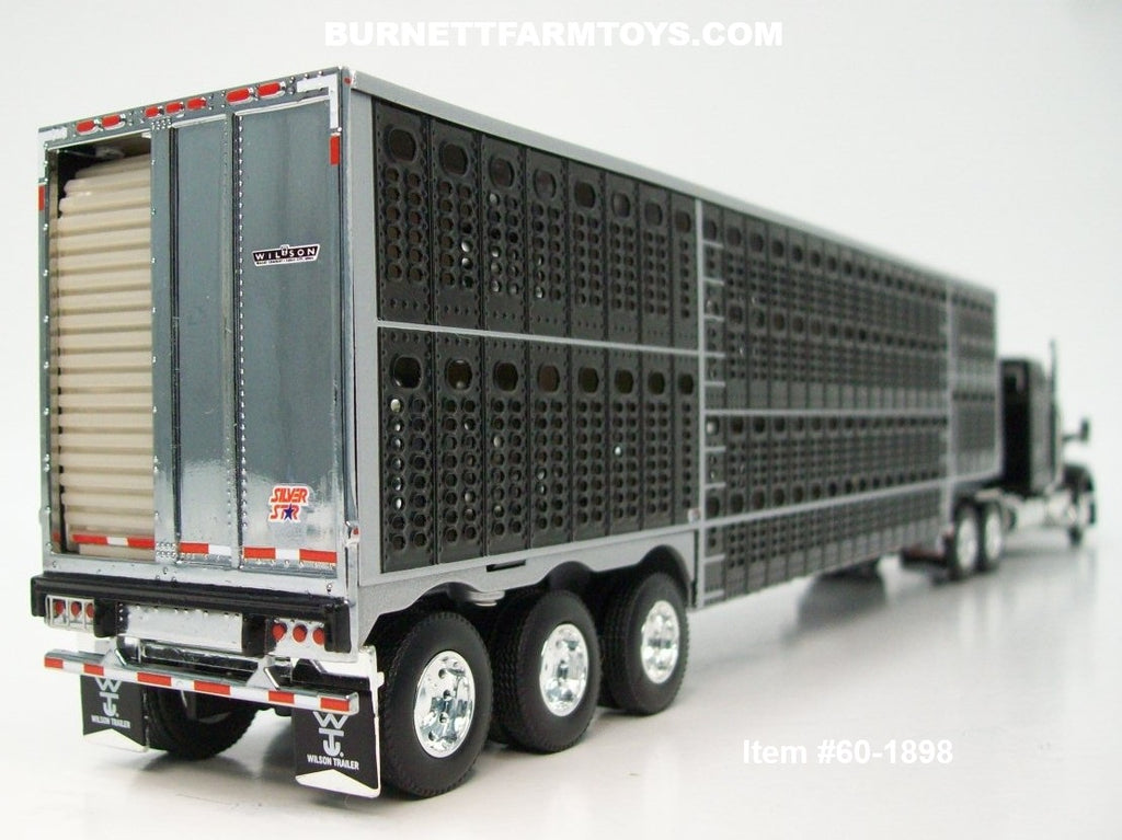 ヴィンテージ　CLAYTON GREYHOUNDS 鬼フェード　炭黒 Item #60-1898 Black Kenworth W990 76-inch Mid Roof Sleeper with