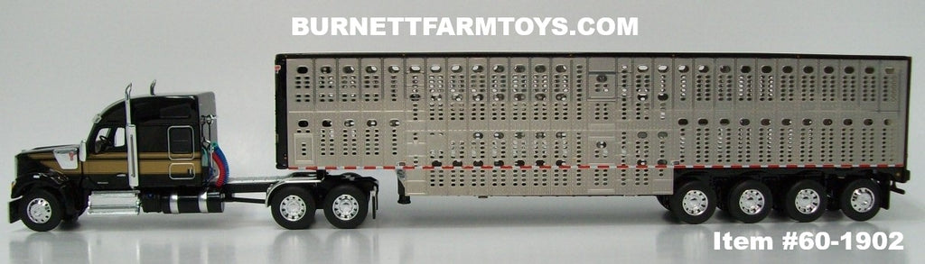Item #60-1902 Black Gold Kenworth W990 76-inch Mid Roof