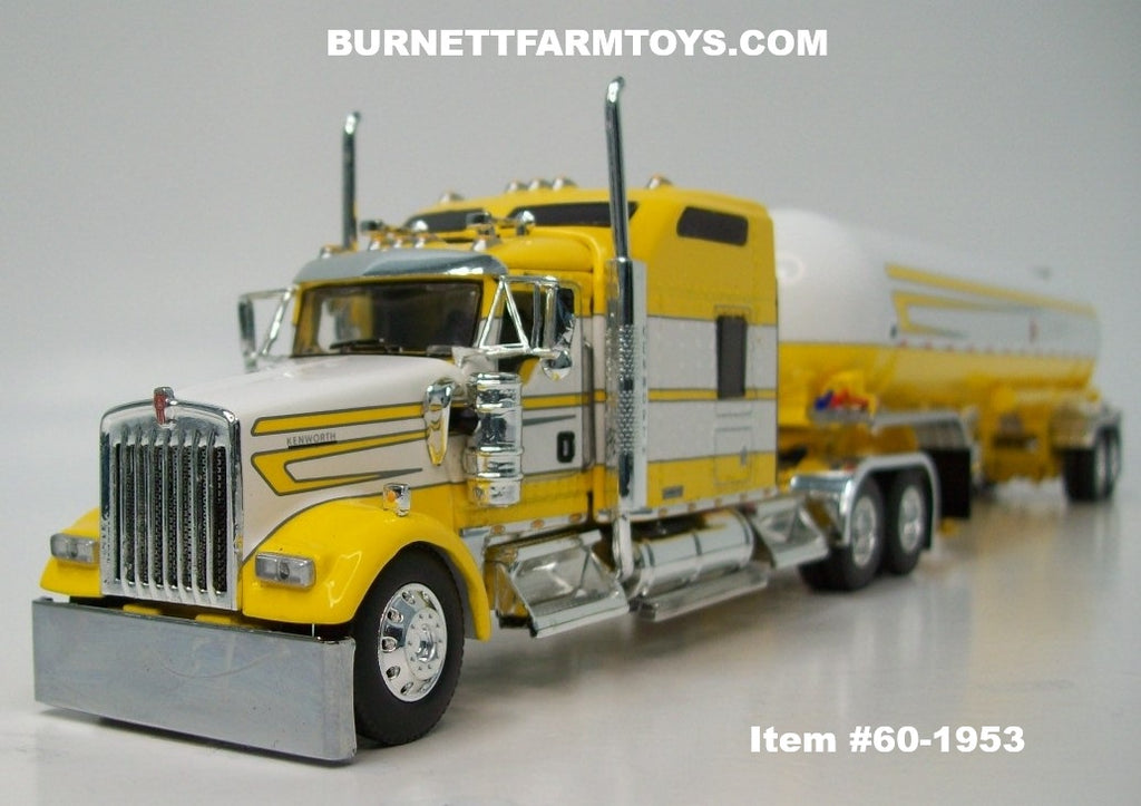 Item #60-1953 Yellow White Gray Outline Kenworth W900L 86