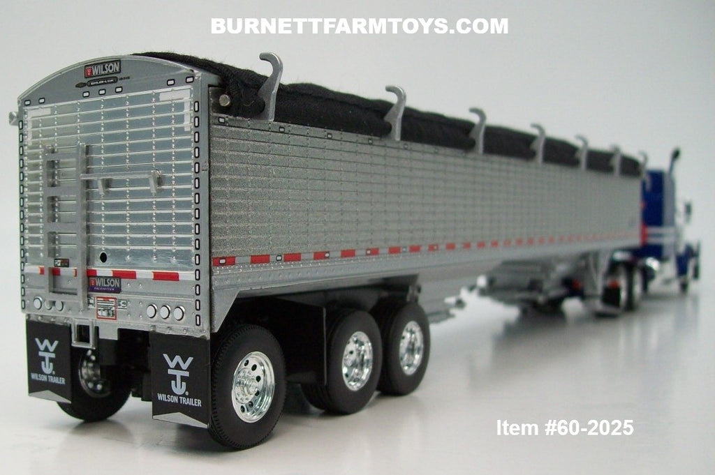 Item #60-2025 Blue Metallic White Black Outline Peterbilt 379 63