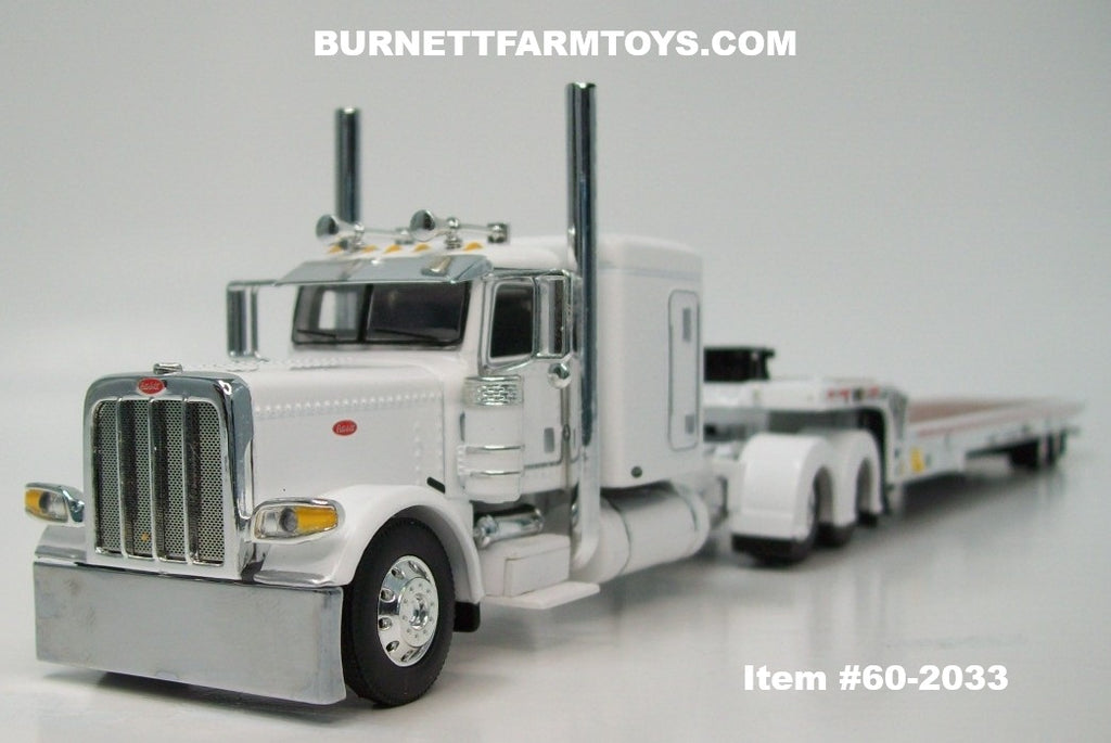 Item #60-2033 White Peterbilt 389 63-inch Flattop Sleeper with
