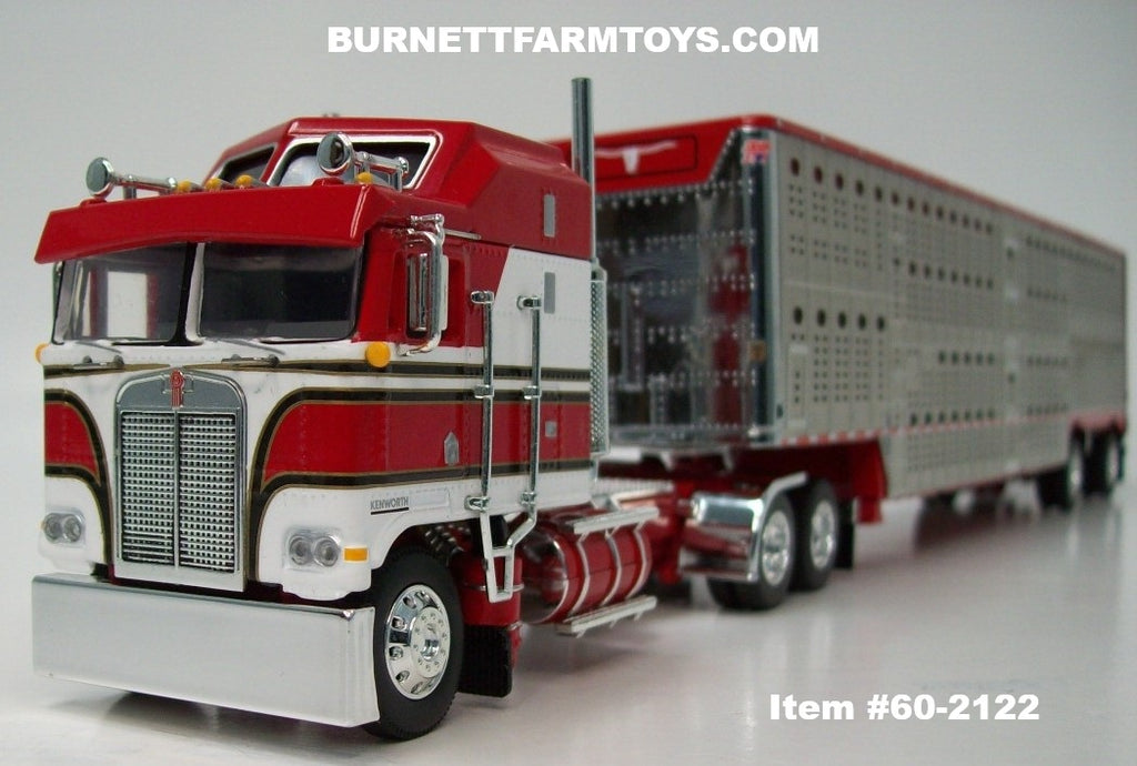 Item #60-2122 Red White Black Stripe Gold Outline Kenworth K100