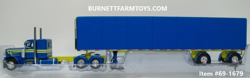 Item #69-1679 DSD Transport Blue Yellow Peterbilt 379 36-inch