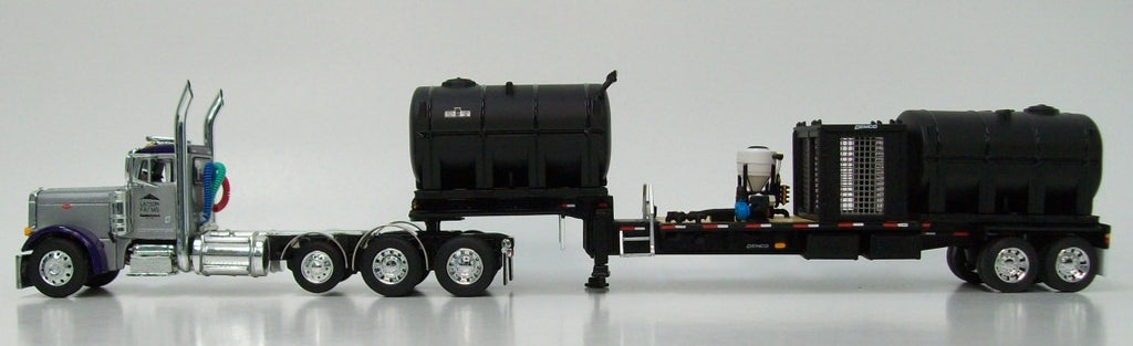 Item #69-2065 Larson Farms Silver Purple Tri-Axle Peterbilt 379