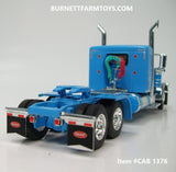 Item #CAB 1376 Baby Blue Peterbilt 389 Pride-N-Class 36-inch Flattop Sleeper - 1/64 Scale - DCP by First Gear