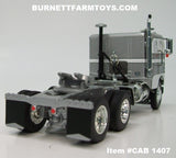 Item #CAB 1407 White Silver Black Outline Freightliner COE - 1/64 Scale - DCP by First Gear